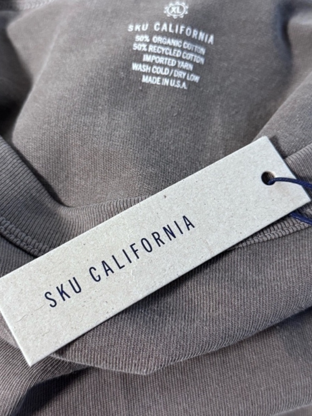 Save Khaki United Organic Recycled Jersey Tee Mocha Xl Nwt — image 7 of 8